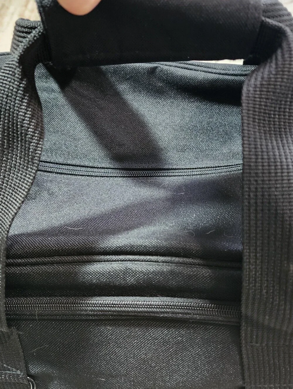 LEEDS Promo Black Travel / Duffle Bag Lightweight Canvas Gym Bag Athleisure